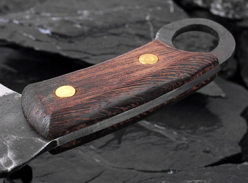 Couteau de Boucher en Acier Haute Carbone Fait Main - ChicUndStil
