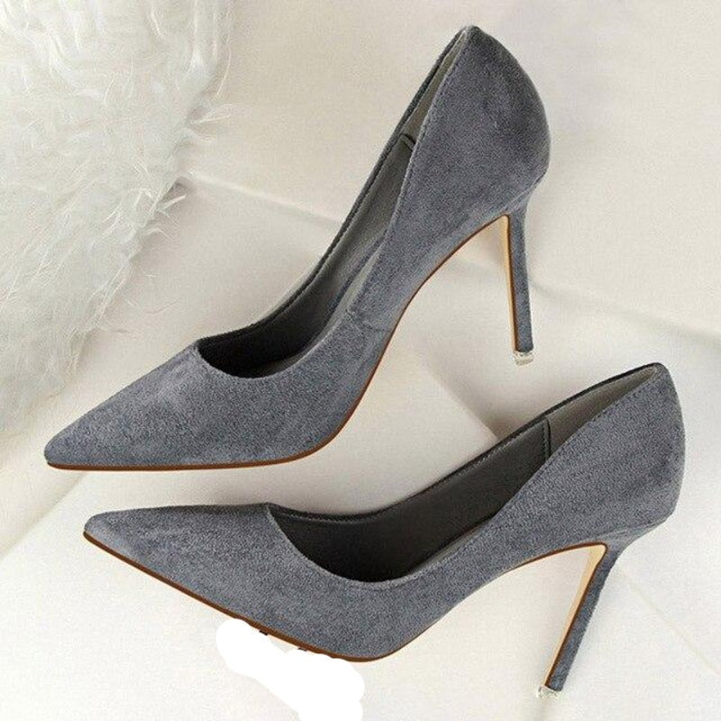 Chic und Stil | Suede High Heels Pumps