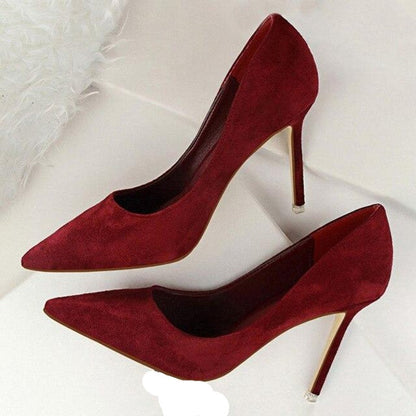 Chic und Stil | Suede High Heels Pumps
