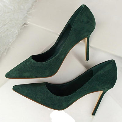 Chic und Stil | Suede High Heels Pumps