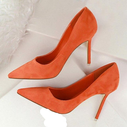 Chic und Stil | Suede High Heels Pumps