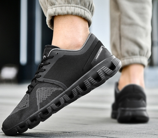 Chic and Style | Black sneakers with CloudTec sole