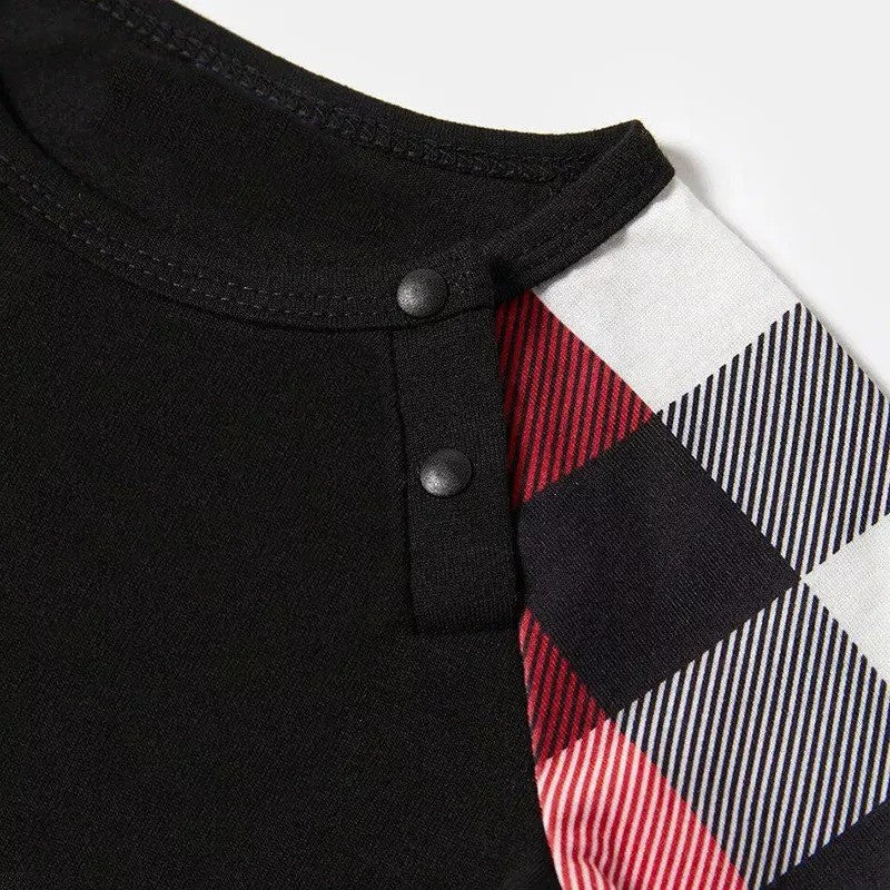 Chic und Stil | "Christmas With My Clan" Pattern Ⅱ - Red&Black&White Matching Checkered Pajama Pants