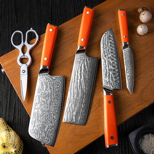 Couteau de Cuisine en Damas Japonais - ChicUndStil