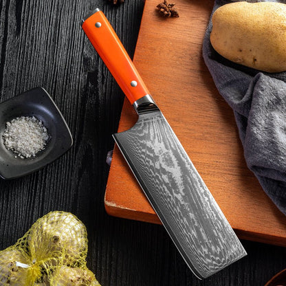 Couteau de Cuisine en Damas Japonais - ChicUndStil