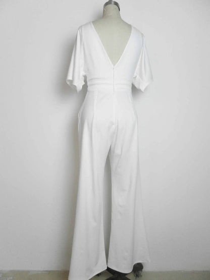 Chic und Stil | Elegant V-Neck Jumpsuit