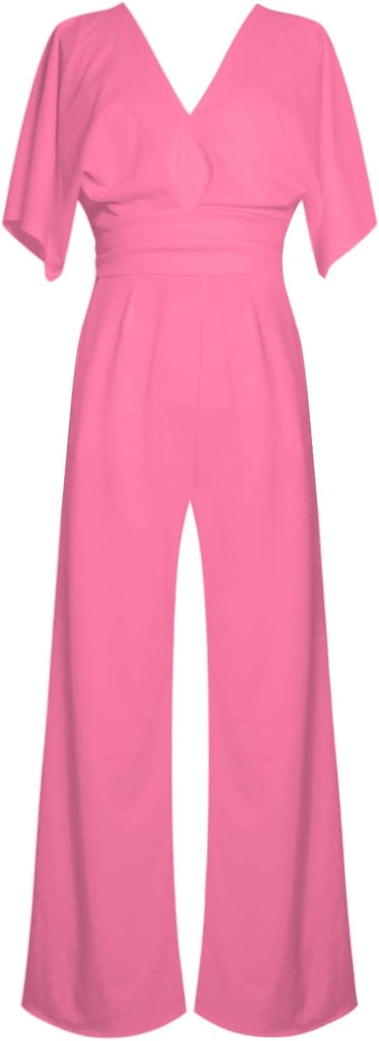 Chic und Stil | Elegant V-Neck Jumpsuit