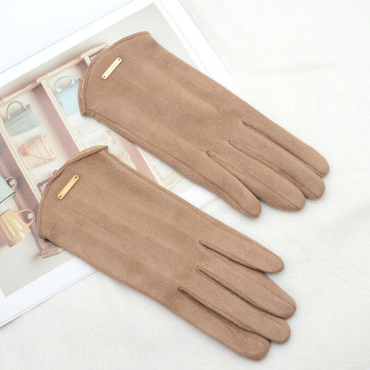 Chic and Style | Stylish suede gloves with lining