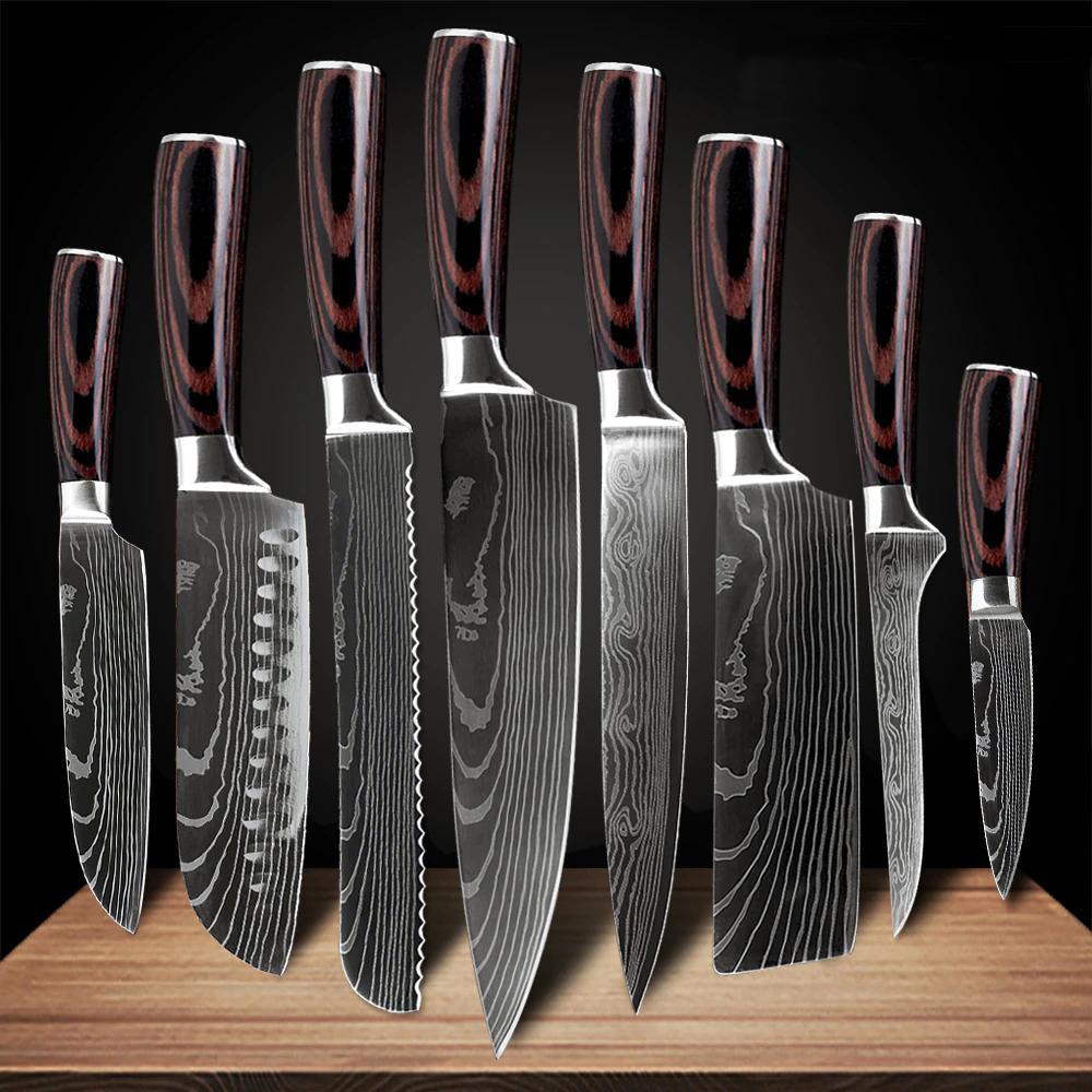 Ensemble de 10 Couteaux de Chef Professionnels - ChicUndStil