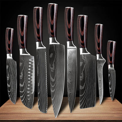 Ensemble de 10 Couteaux de Chef Professionnels - ChicUndStil