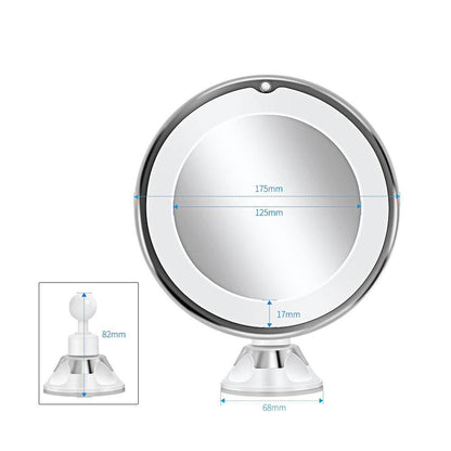 Chic and Style | Cosmetic mirror with lighting - LED makeup mirror with magnification function