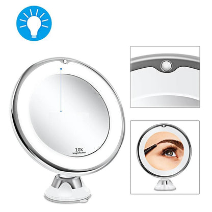 Chic and Style | Cosmetic mirror with lighting - LED makeup mirror with magnification function