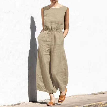 Chic und Stil | Cotton-Linen Jumpsuit