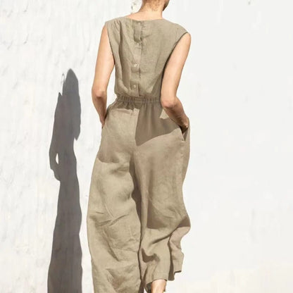 Chic und Stil | Cotton-Linen Jumpsuit