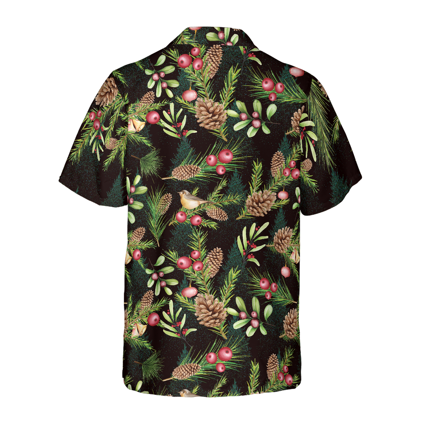 Chic und Stil | Hyperfavor Santa Santa Riding Sleigh 3 Muster Chemise hawaïenne, chemises de Noël à manches courtes chemise à boutons pour hommes et femmes