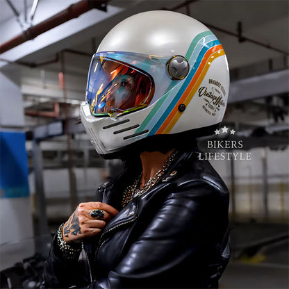 Casque de Moto Intégral - Homologué DOT et ECE - ChicUndStil