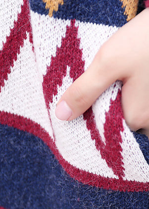 Chic und Stil | Color Fashion Casual Fitted Long Sleeve Cotton Knit Pullovers Coats