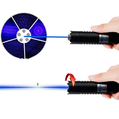 Chic and Style | High-performance tactical flashlight Burning Blue - Military-grade flashlights
