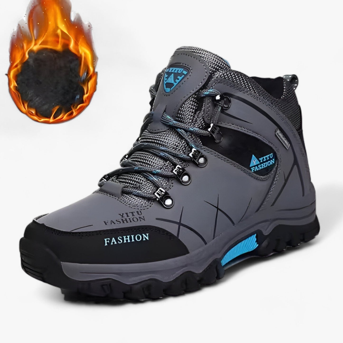 Chic und Stil | Leather snow boots - Ultra warm for winter