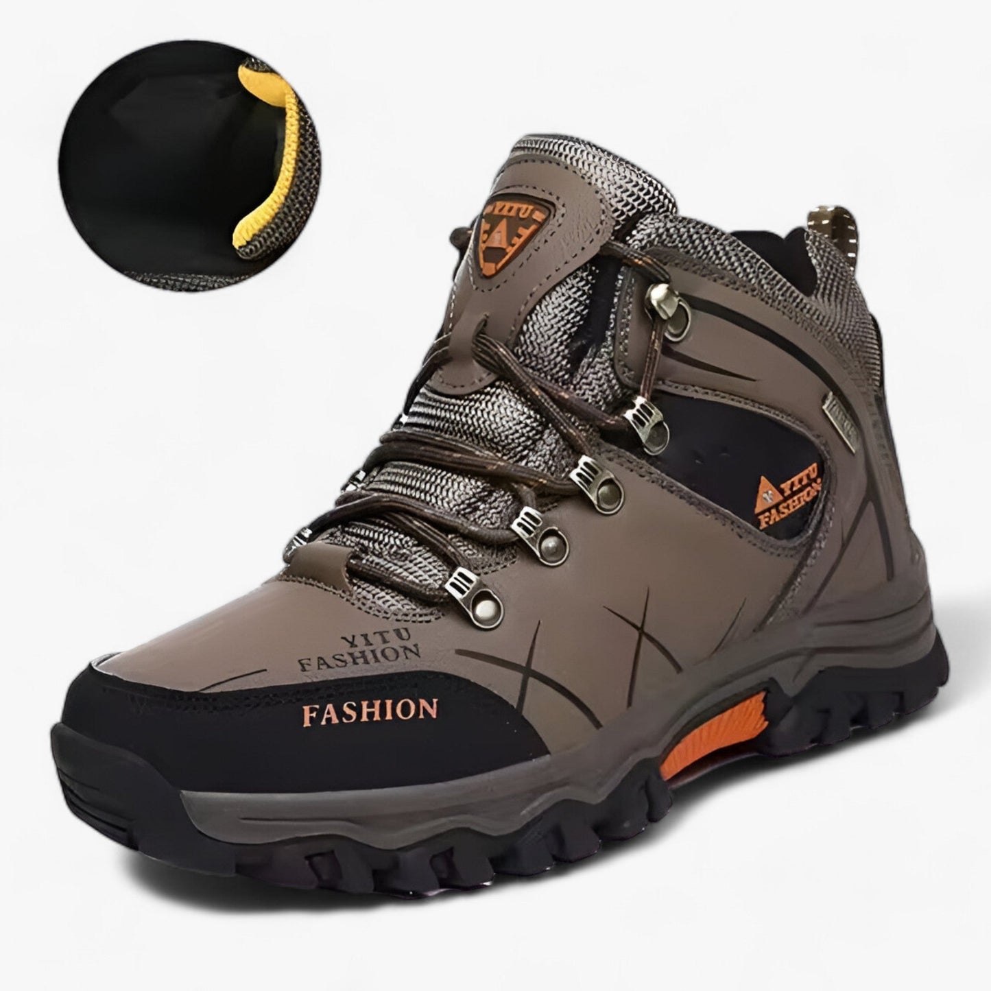 Chic und Stil | Leather snow boots - Ultra warm for winter