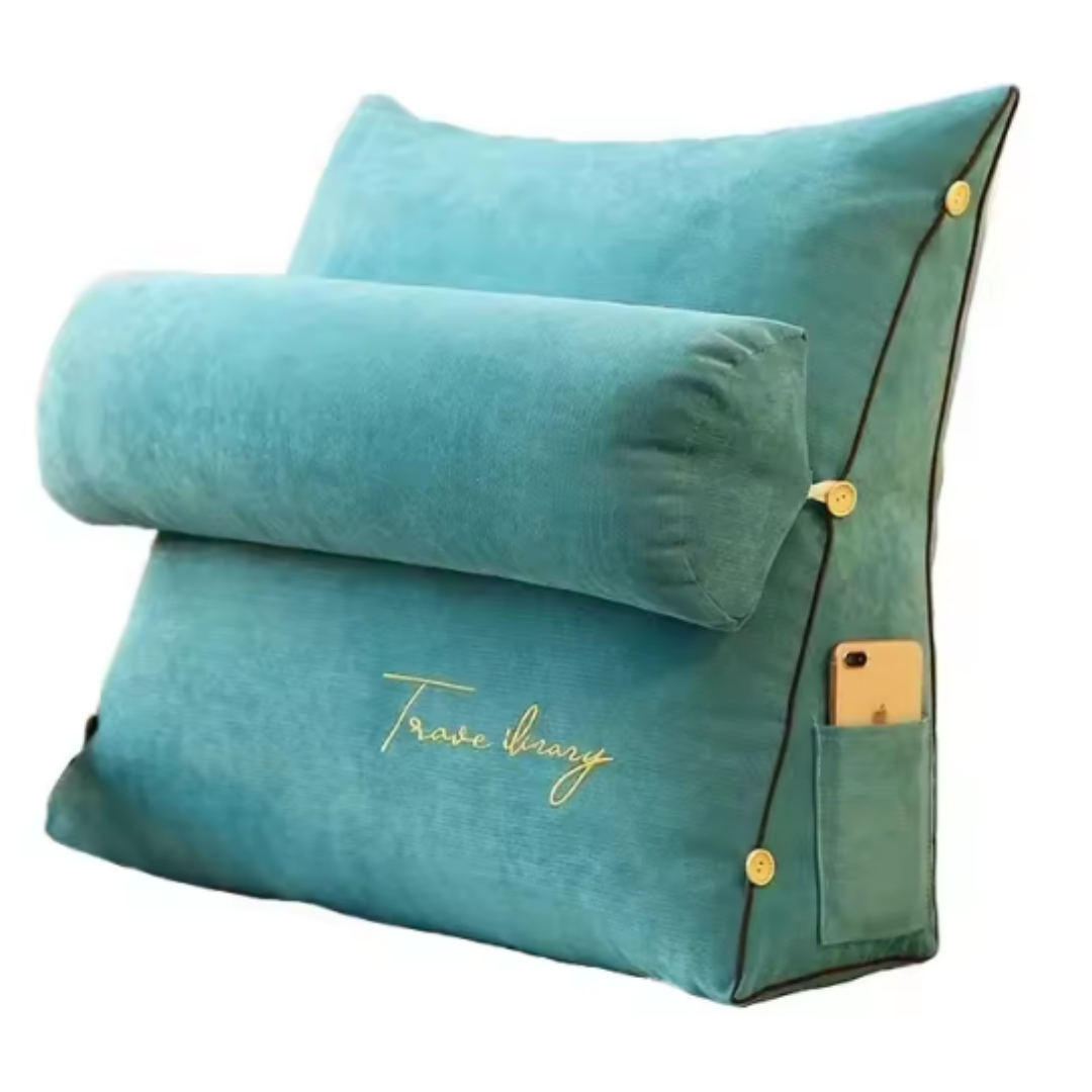 Coussin de lecture triangle - Soutien confortable - Décoration élégante - ChicUndStil