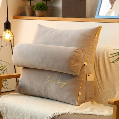 Coussin de lecture triangle - Soutien confortable - Décoration élégante-Textiles et housses-ChicUndStil