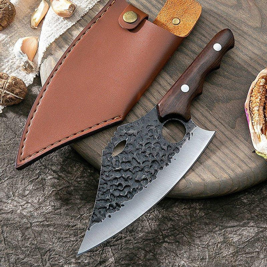 Couteau de Chef Professionnel avec Étui en Cuir - ChicUndStil
