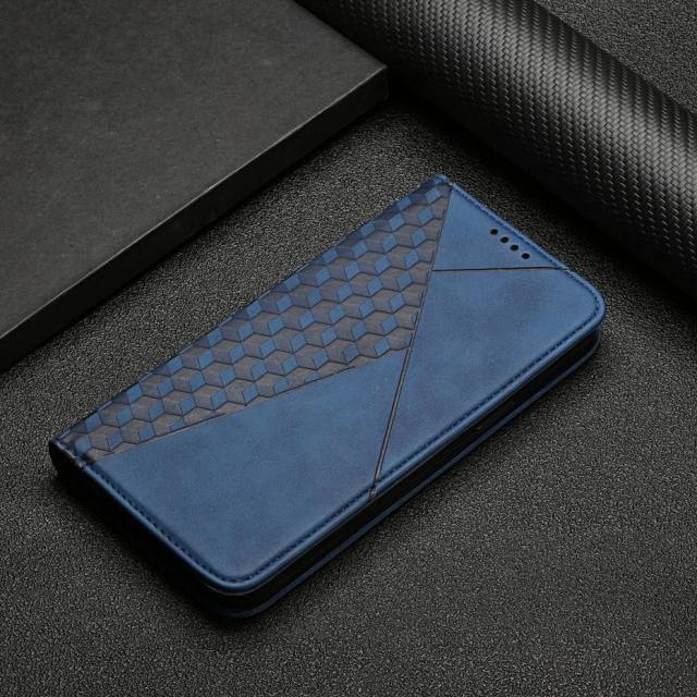 Chic und Stil | Étui portefeuille à motif diamants pour Samsung Galaxy S21/S20