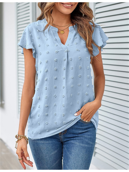 Chic und Stil | Blouse with Patchwork and Ruffles