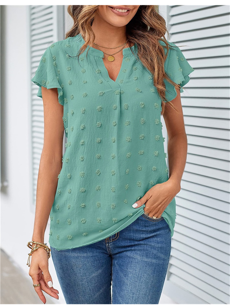 Chic und Stil | Blouse with Patchwork and Ruffles