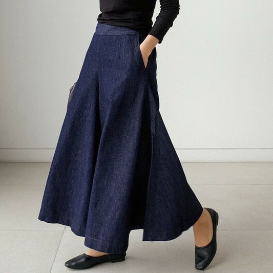 Chic und Stil - Pantalon en denim pour femmes ample