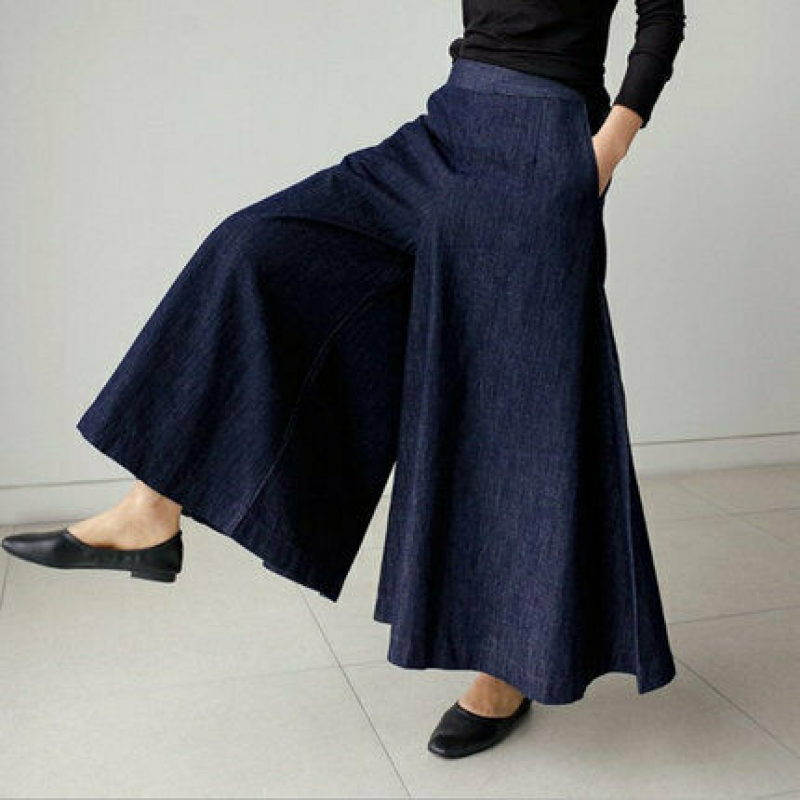 Chic und Stil - Pantalon en denim pour femmes ample
