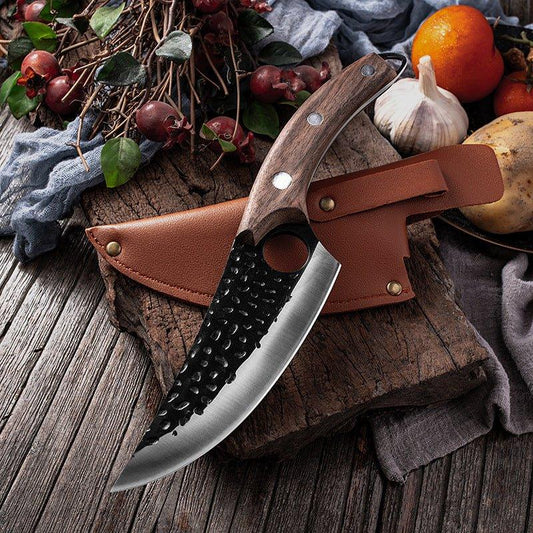 Couteau de Chef Serbe, Couteau à Désosser Forgé à la Main 6” Hache à Viande - ChicUndStil