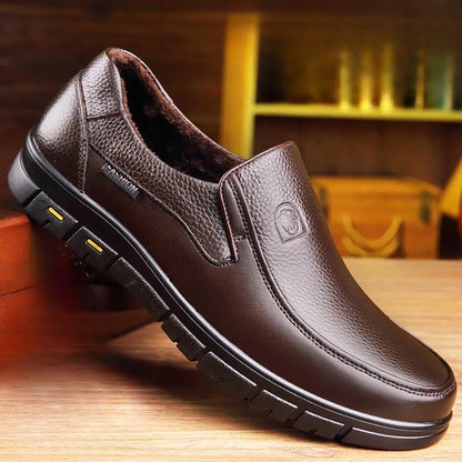 Chic und Stil - Chaussures décontractées pour hommes en cuir véritable