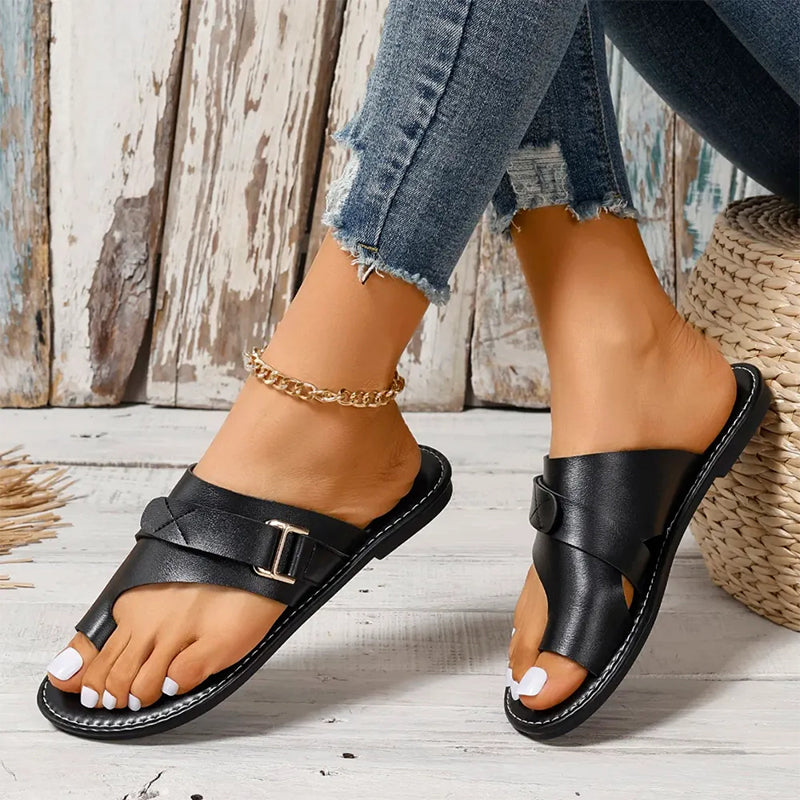 Chic und Stil | Orthopedic Luxury Sandals Made of Leather