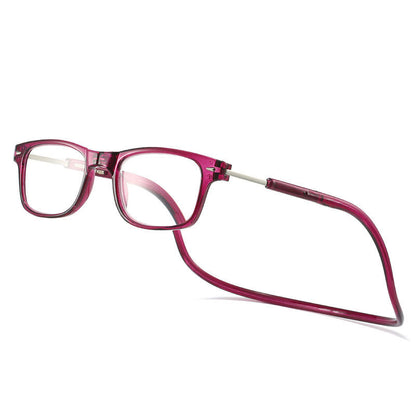 Chic und Stil | Lunettes de lecture anti-perte et anti-lumière bleue suspendues au cou magnetiques