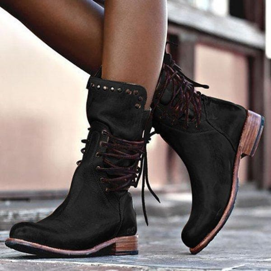 Chic und Stil | Women's Ankle Boots Black Waterproof
