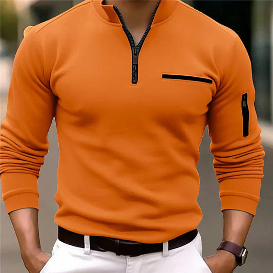Chic und Stil | Men's Polo with Zipper
