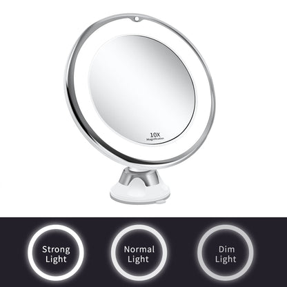 Chic and Style | Cosmetic mirror with lighting - LED makeup mirror with magnification function