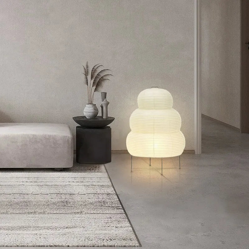 Élégante Lampe sur Pied en Papier de Riz - Support Réglable-Vloerlampen-ChicUndStil