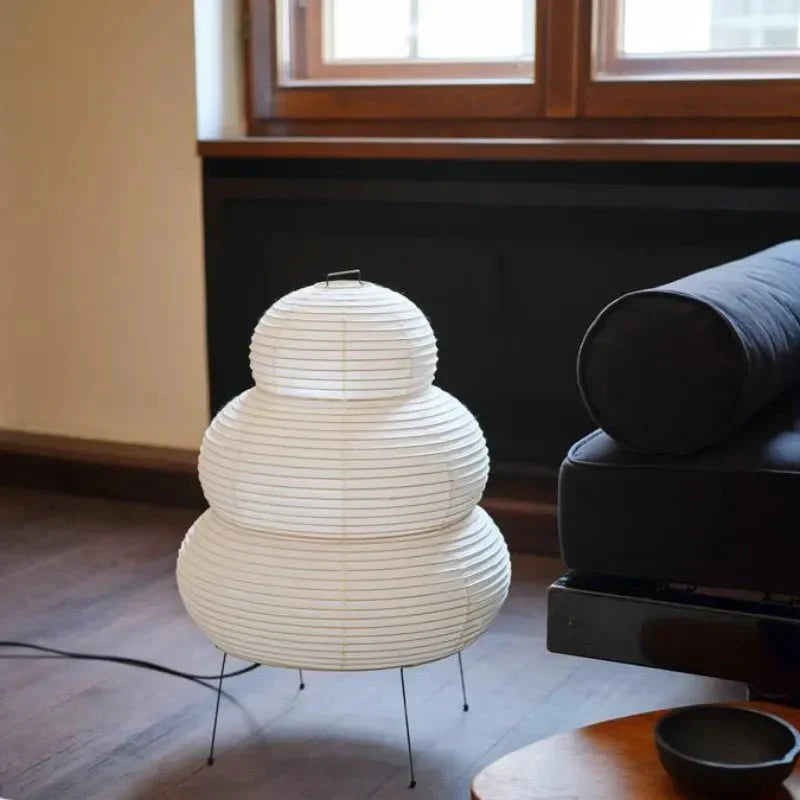 Élégante Lampe sur Pied en Papier de Riz - Support Réglable-Vloerlampen-ChicUndStil