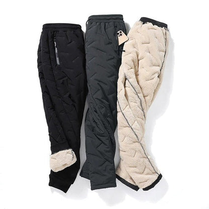 Chic und Stil | Men's Double Layer Pants - Fleece Lined & Stylish Design